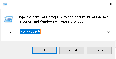 cannot open microsoft outlook 2016