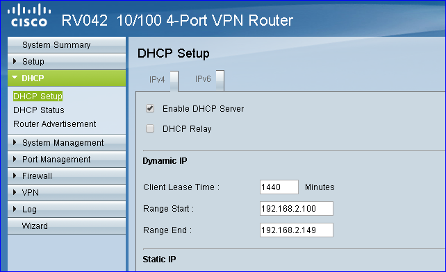 dhcp client