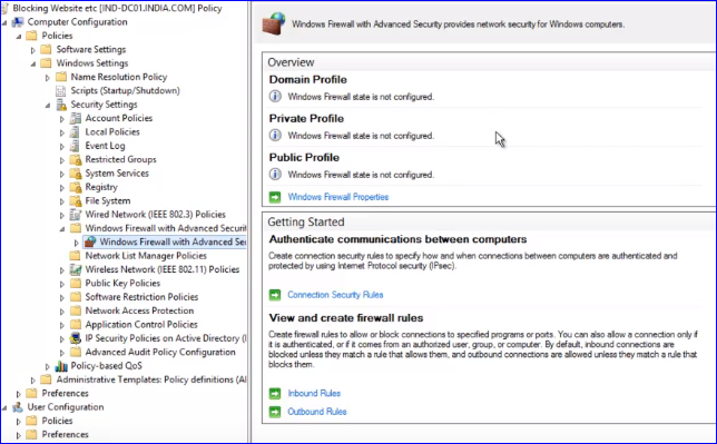 group policy for internet blocking