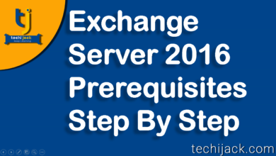Exchange Server 2016 Prerequisites