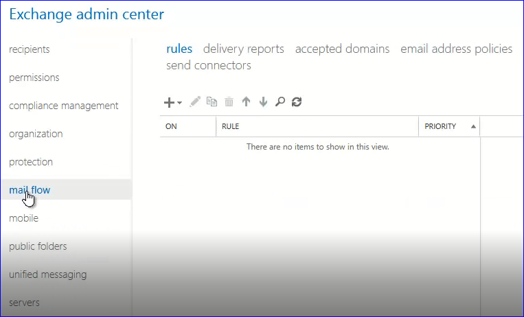 transport rule in exchange 2016