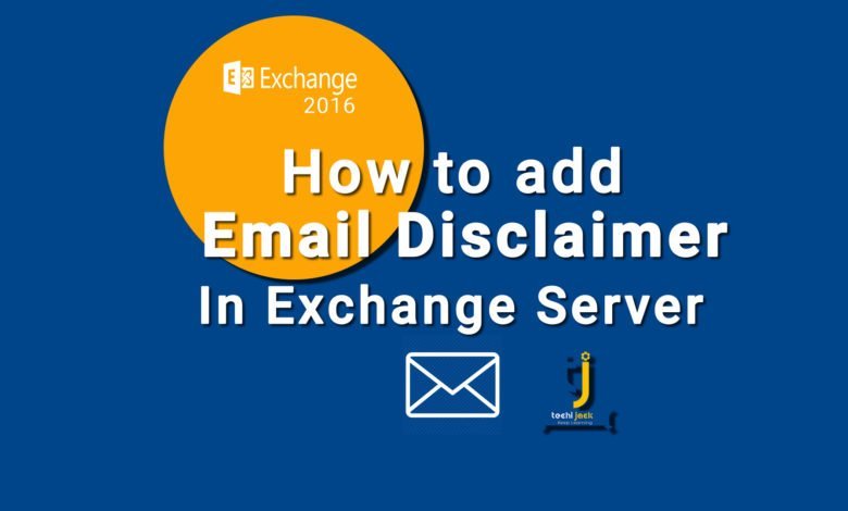 Disclaimer in exchange server, exchange server disclaimer