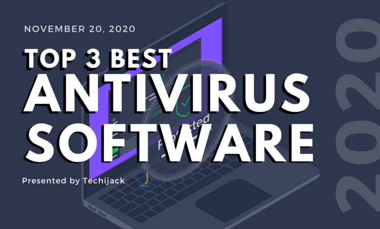 Top 3 Best Antivirus Software 2020, best antivirus software