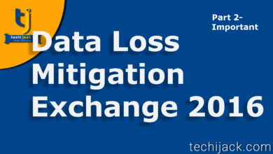 Exchange data loss mitigation feature