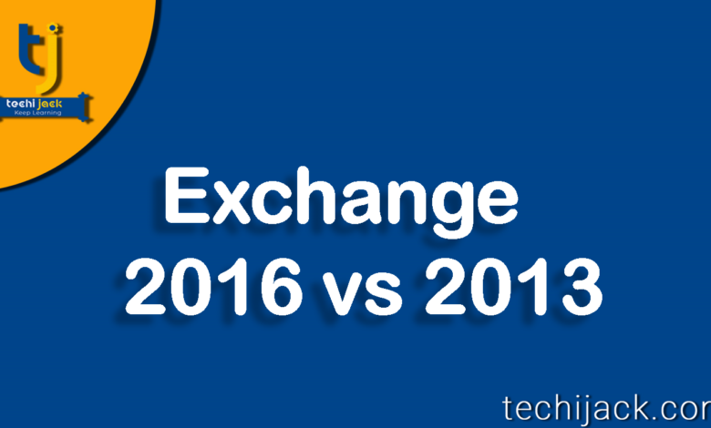 Exchange 2016 vs 2013