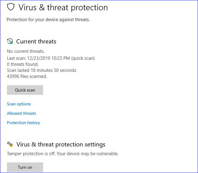 windows defender free antivirus for windows 10