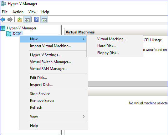 how to create virtual machine