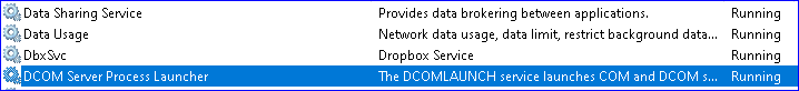 dcom service for rpc