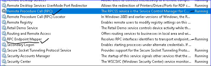 rpc server unavailable windows 10