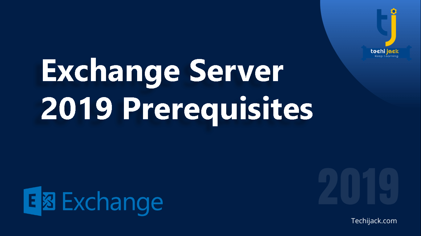 exchange server 2019 prerequisites