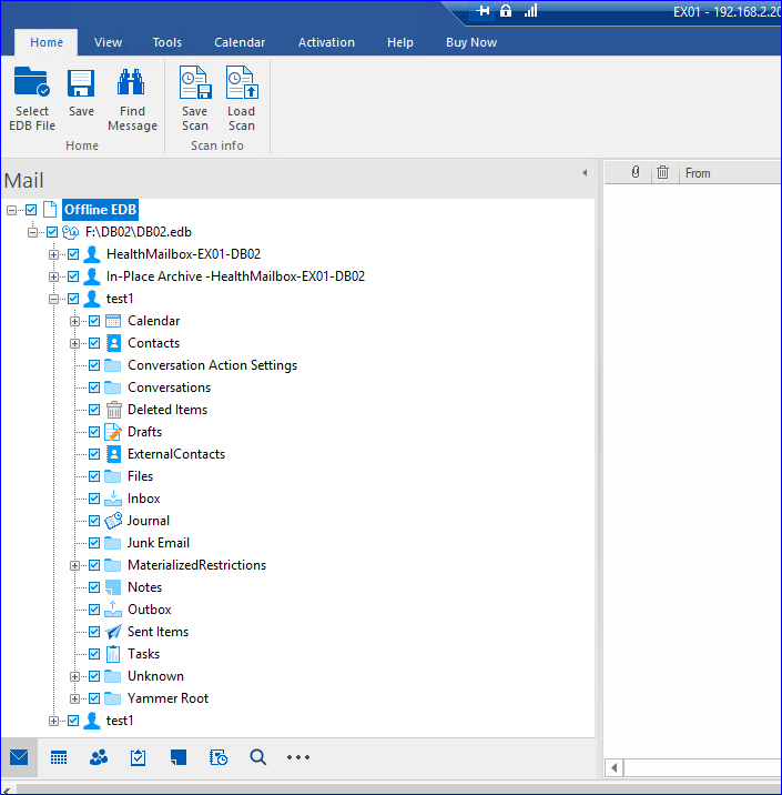 exchange recovery edb to pst