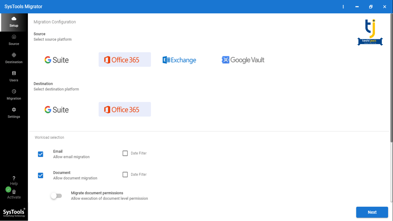 migration between office 365