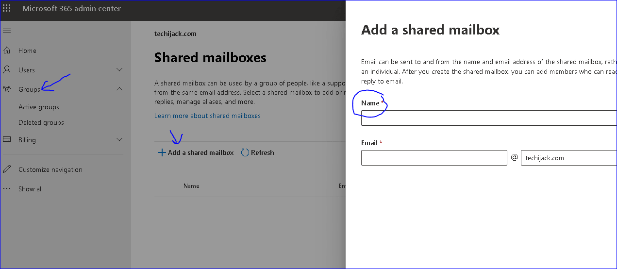 shared mailbox in office 365