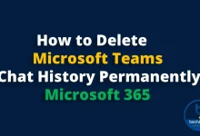 How to delete teams chat history permanently