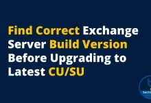 find exchange version build