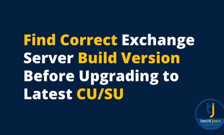 find exchange version build