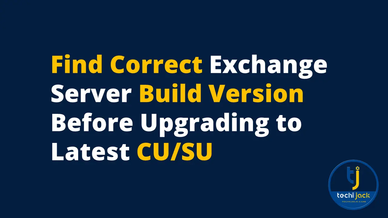 find exchange version build