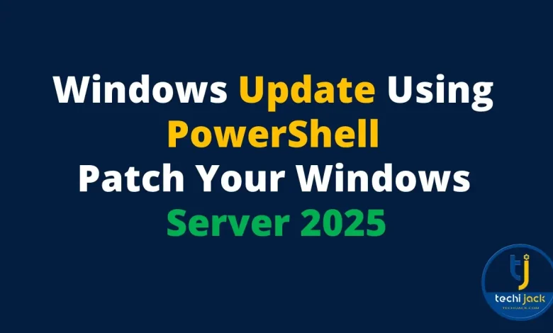 windows update with powershell