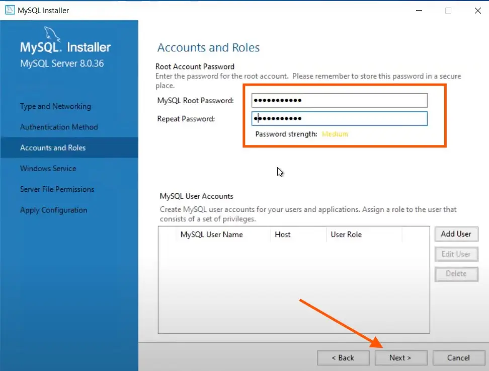 apply configuration for sql