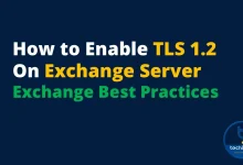 enable tls 1.2 on Exchange server