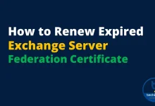 Exchange fedration certificate expired